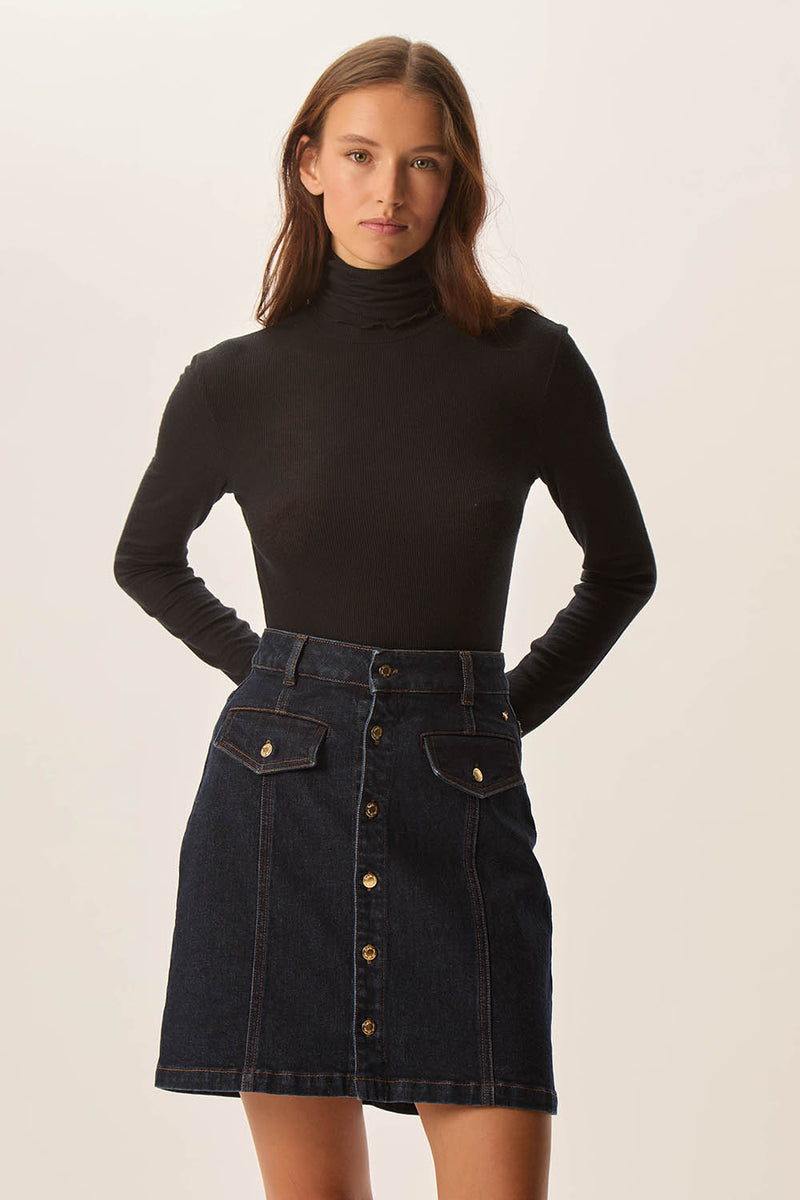 T-shirt Flore Noir