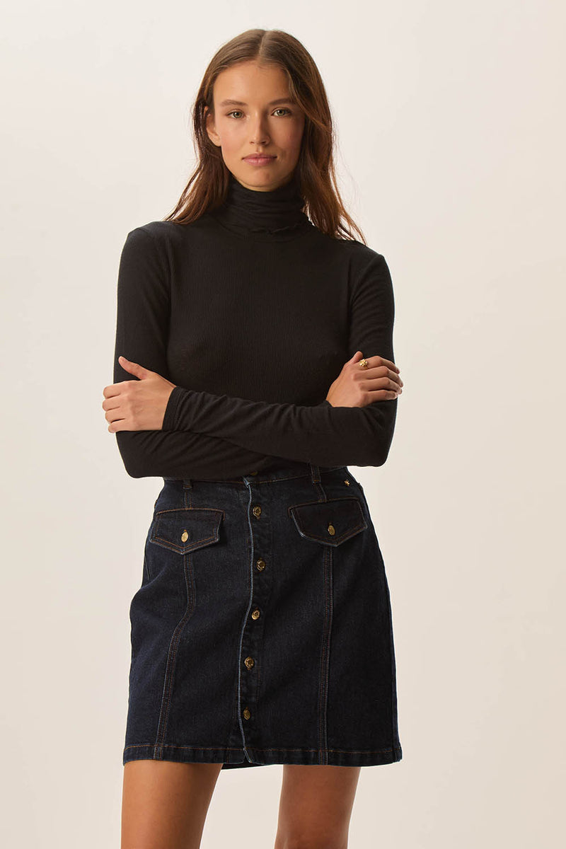 T-shirt Flore Noir