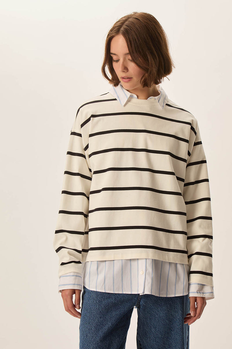 Tee-shirt Felizou Creme/Noir