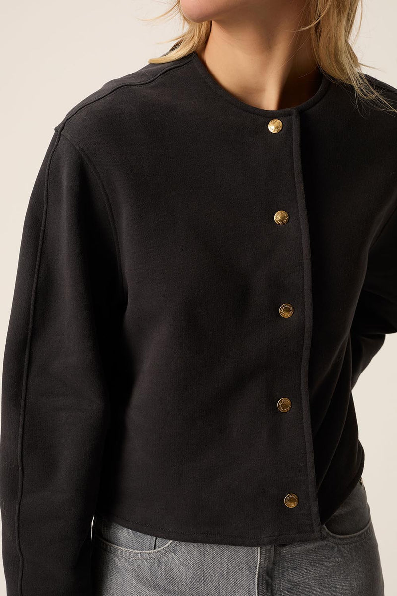 Veste maille Joanne Ardoise