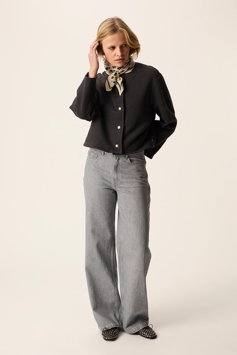 Veste maille Joanne Ardoise