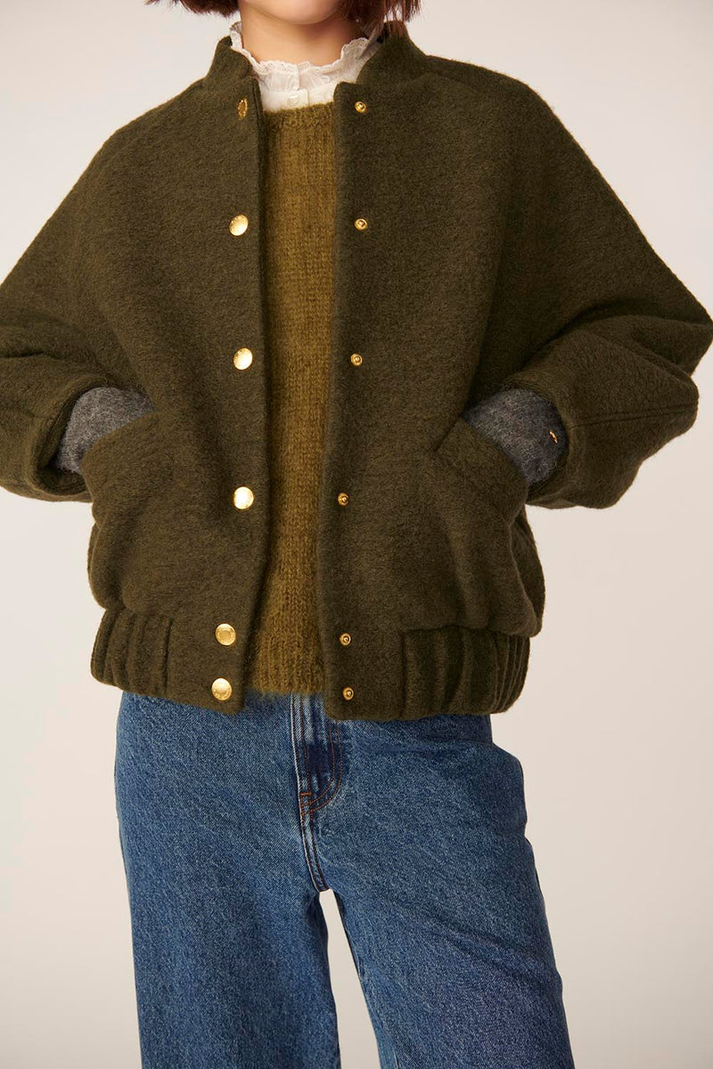 Veste maille Hildou Pickle