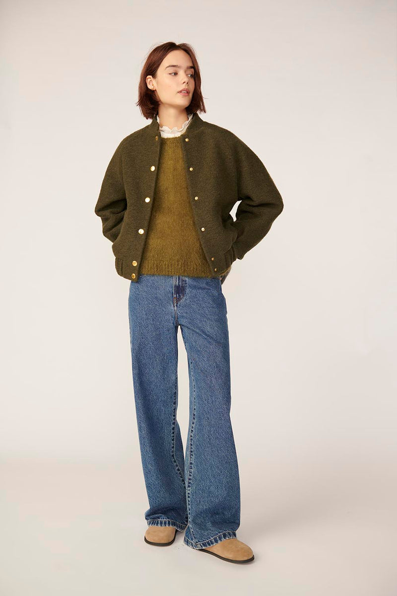 Veste maille Hildou Pickle