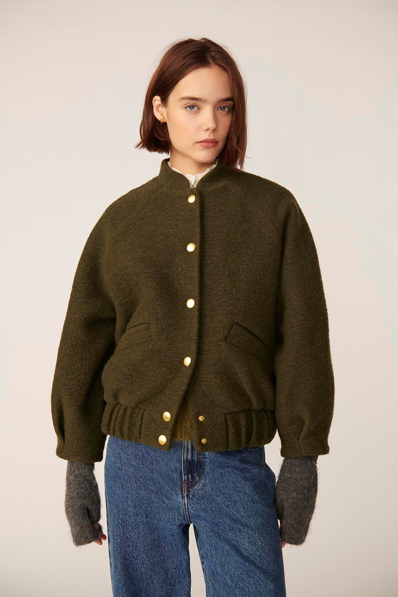 Veste maille Hildou Pickle