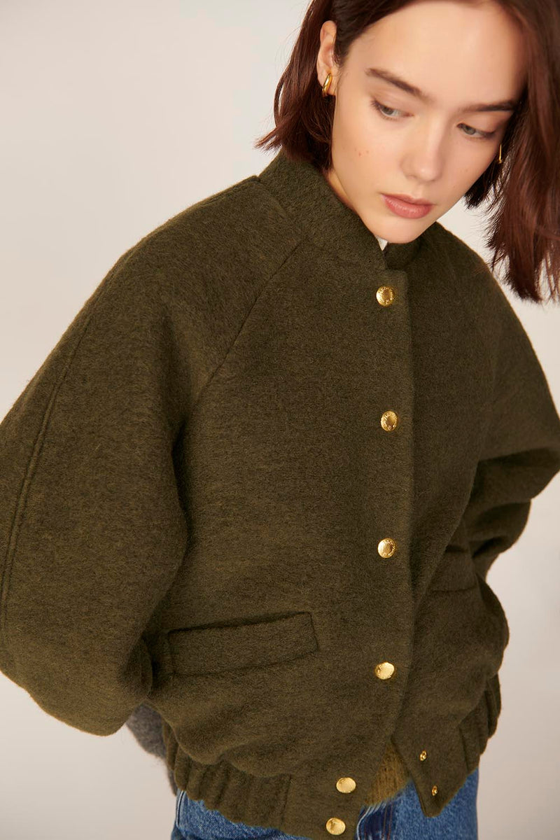 Veste maille Hildou Pickle