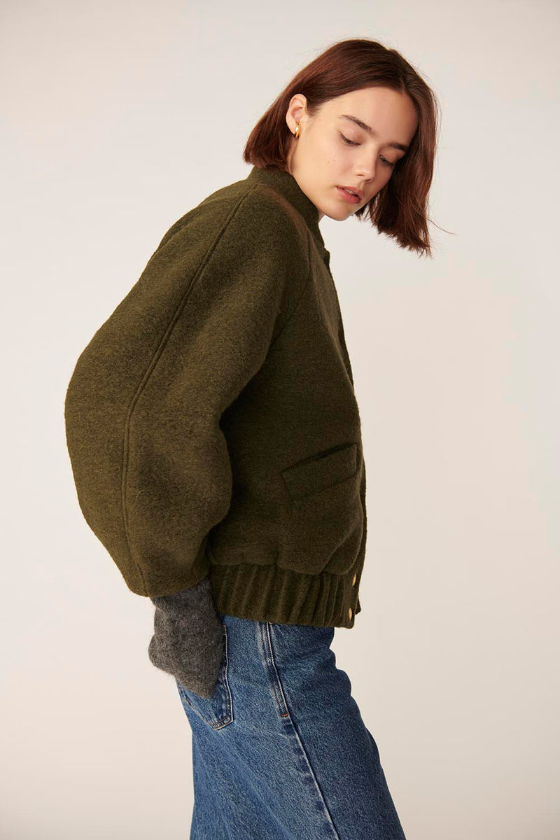 Veste maille Hildou Pickle