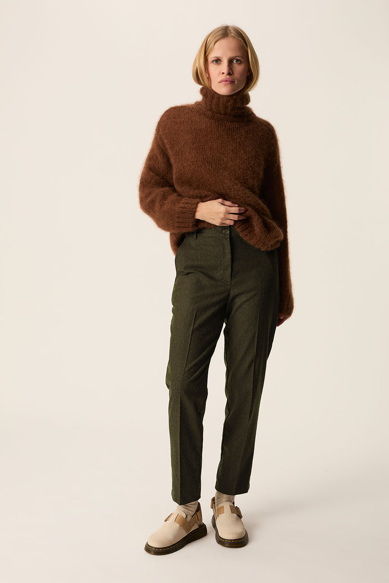 Trousers Silver Kaki