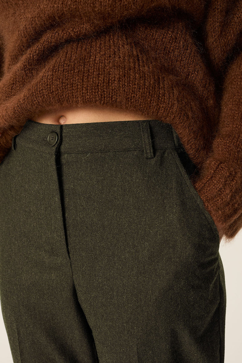 Trousers Silver Kaki