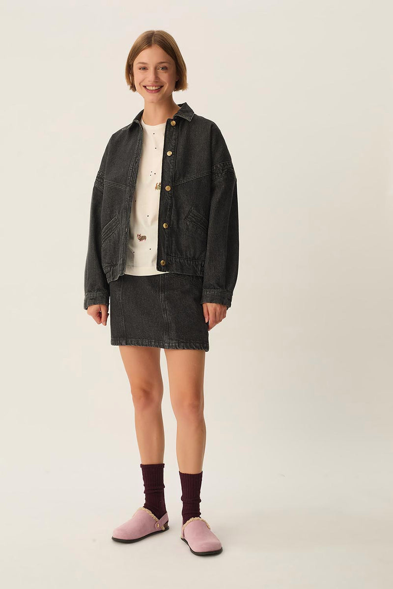 Jacket Loubia Noir Stone