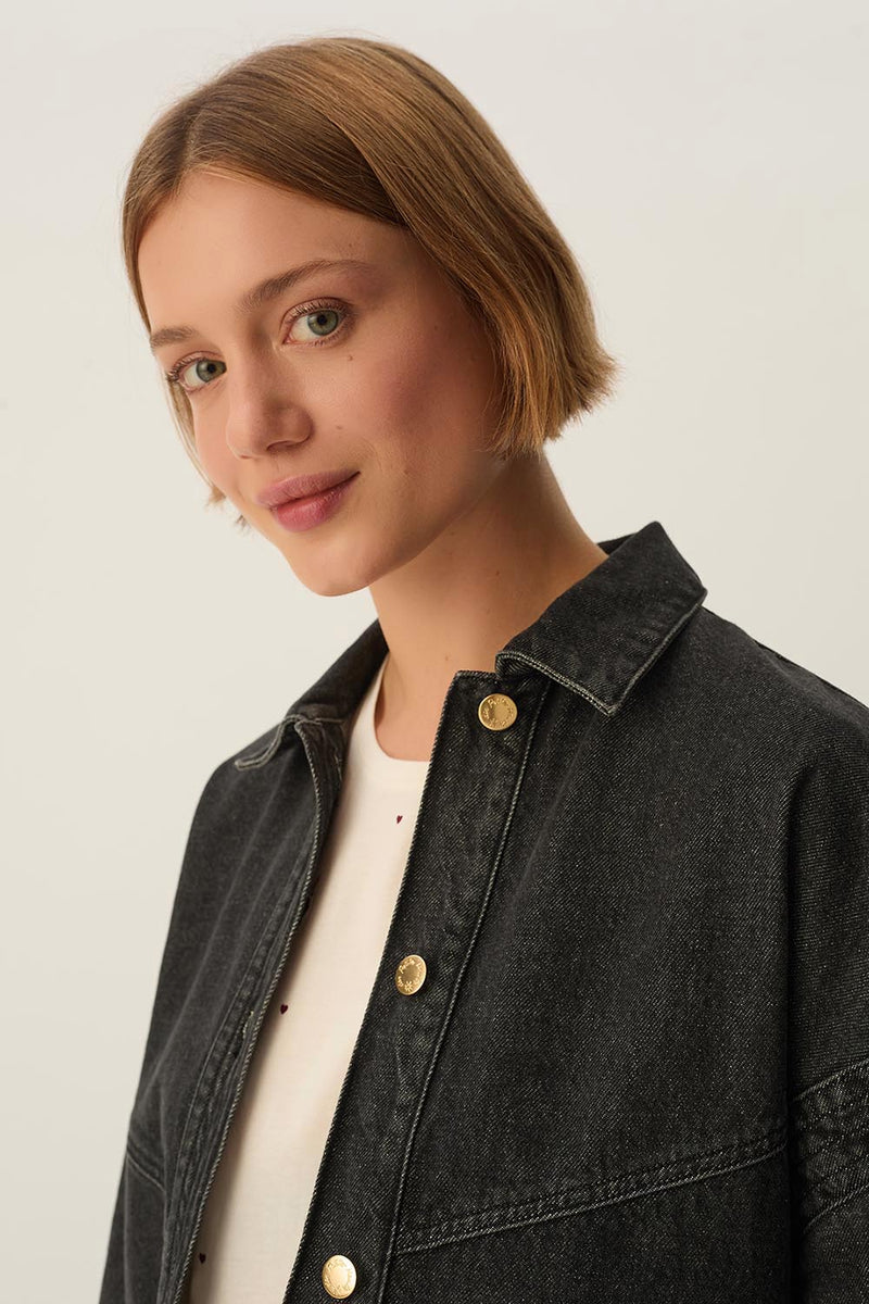 Jacket Loubia Noir Stone