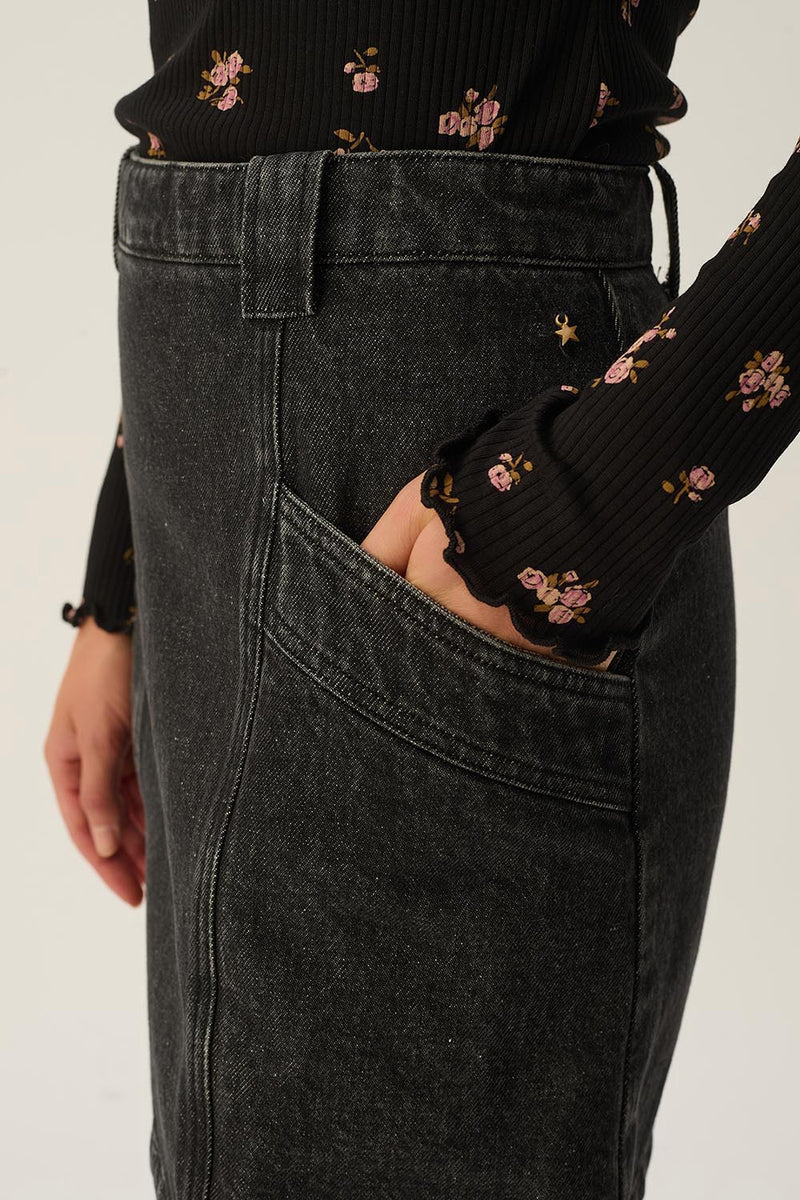 Jupe Loumia Noir Stone