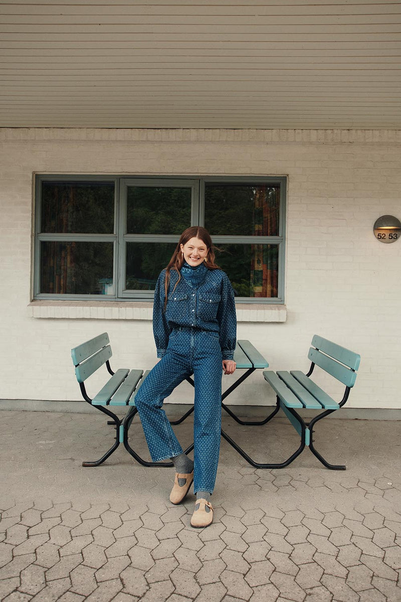 Chemise Lolly Jacquard Middle Blue