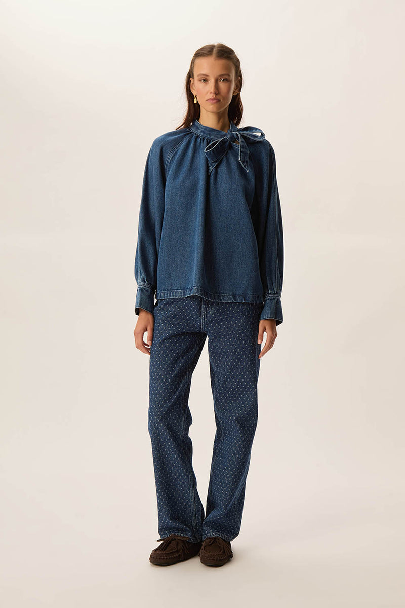 Blouse Lou Middle Blue