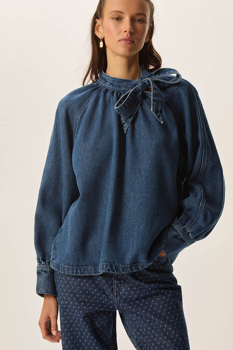 Blouse Lou Middle Blue