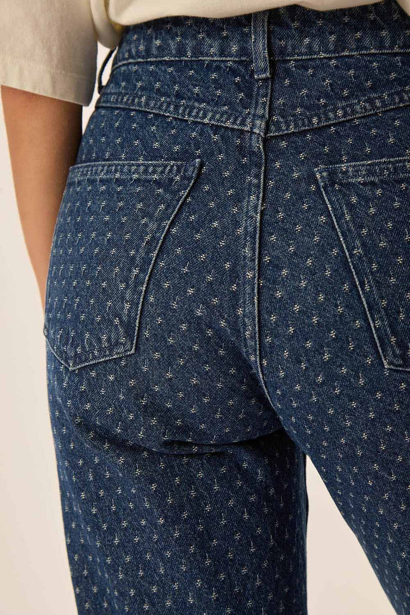 Jean Lorin Jacquard Middle Blue