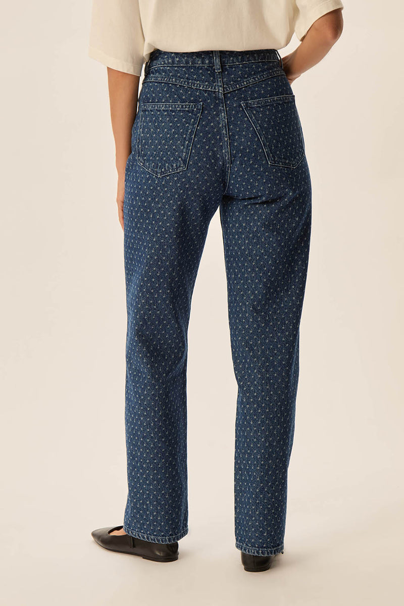 Jean Lorin Jacquard Middle Blue