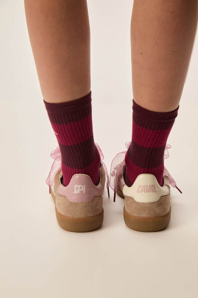 Chaussettes Prune Ruby/Griotte