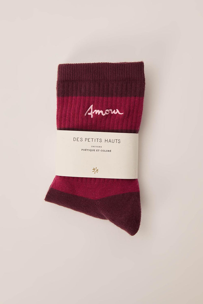 Chaussettes Prune Ruby/Griotte