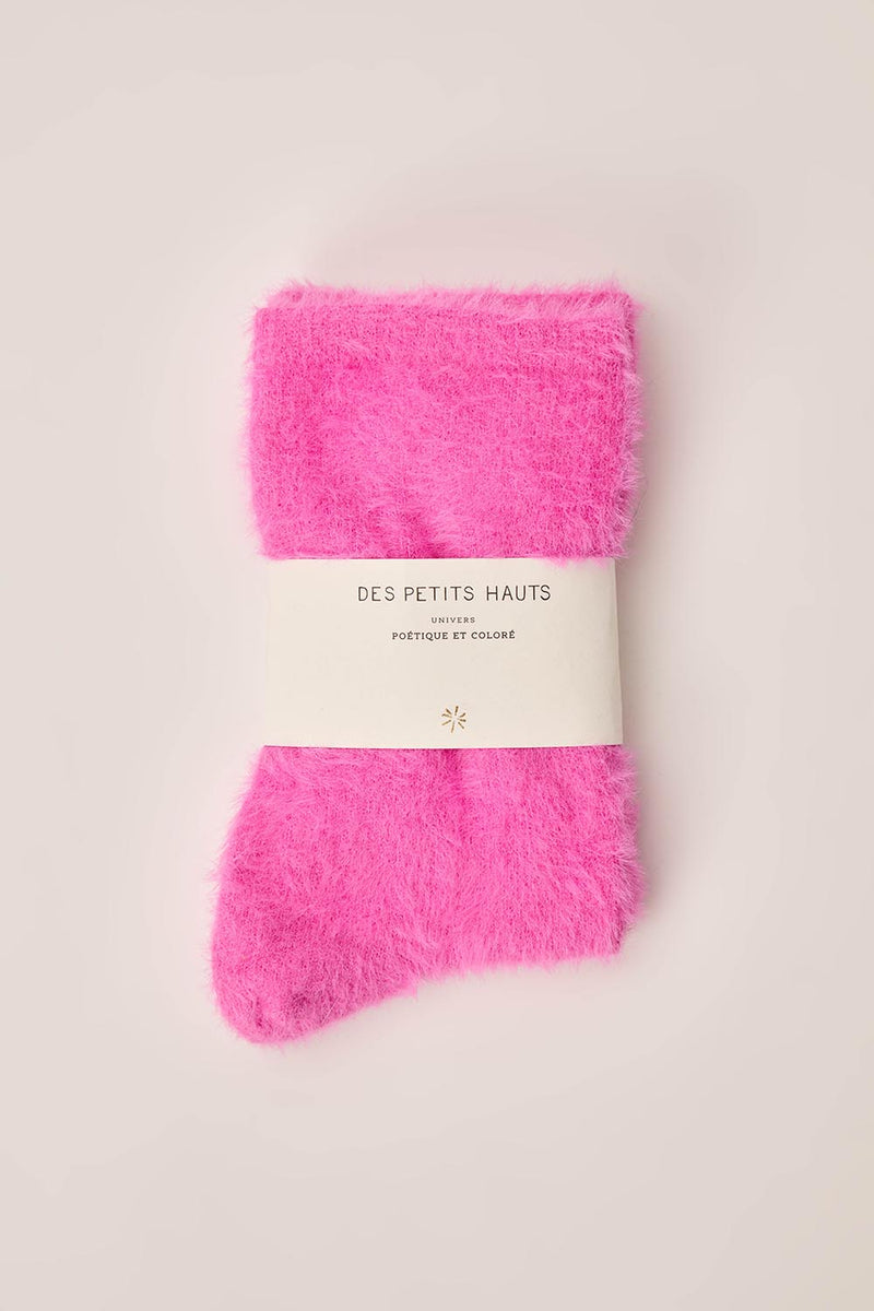 Chaussettes Pierette Rose Fluo