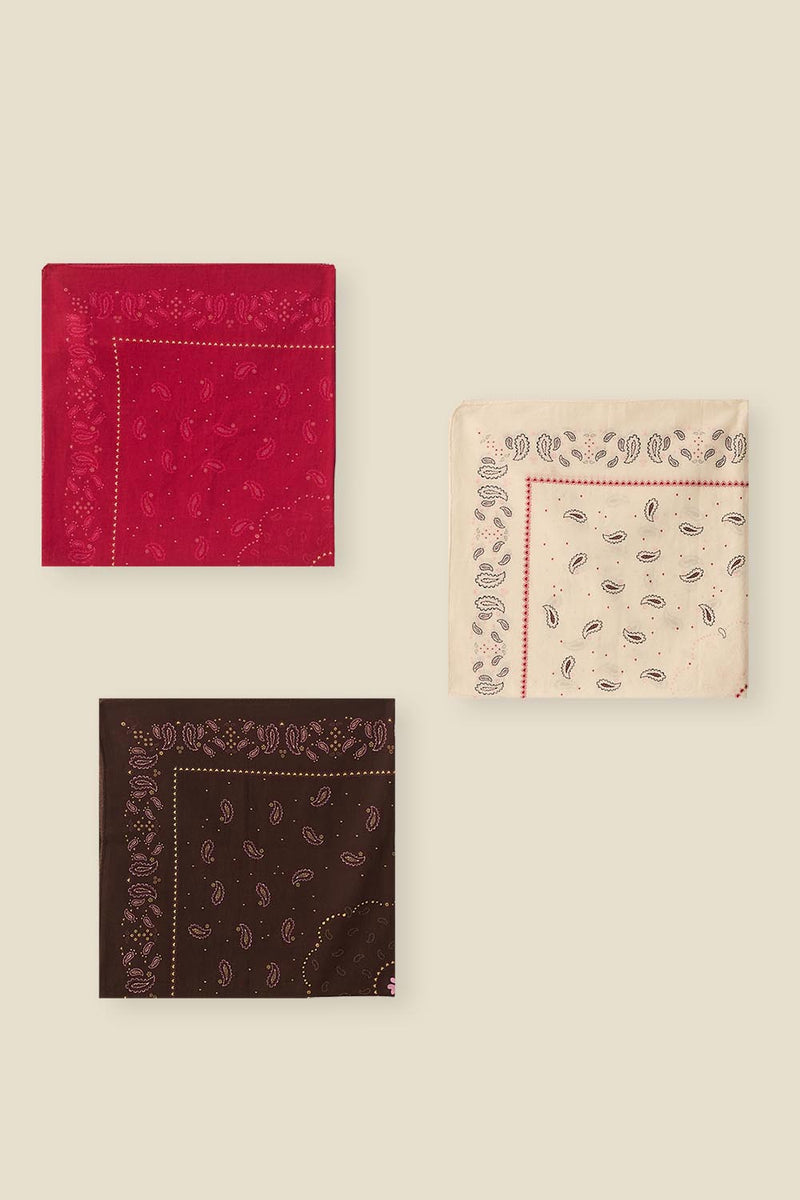 Foulard Nypette Paisley Sable