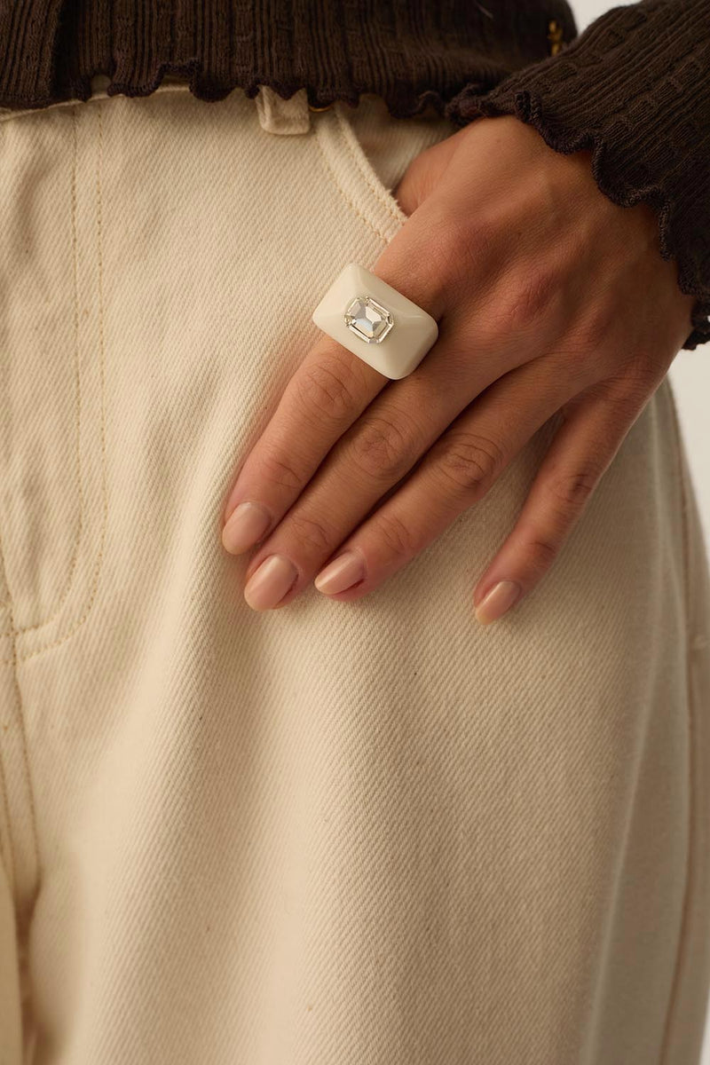 Bague Lanouche Ecru