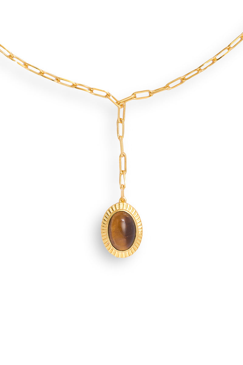 Collier Lowell Oeil Du Tigre