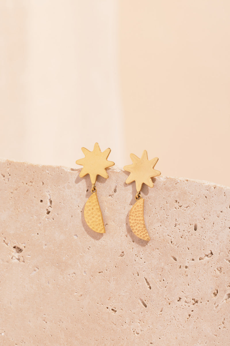 gold ola metal * earrings