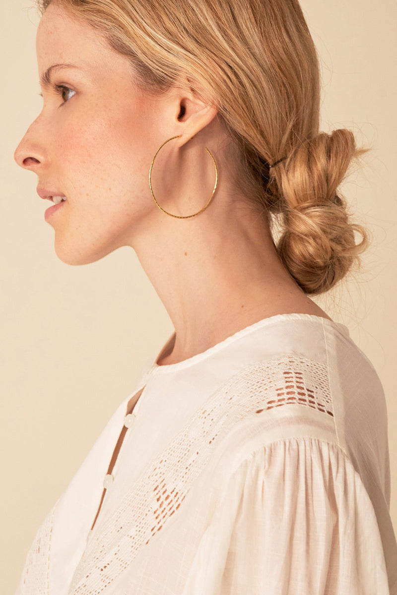 boucles d'oreilles parker or
