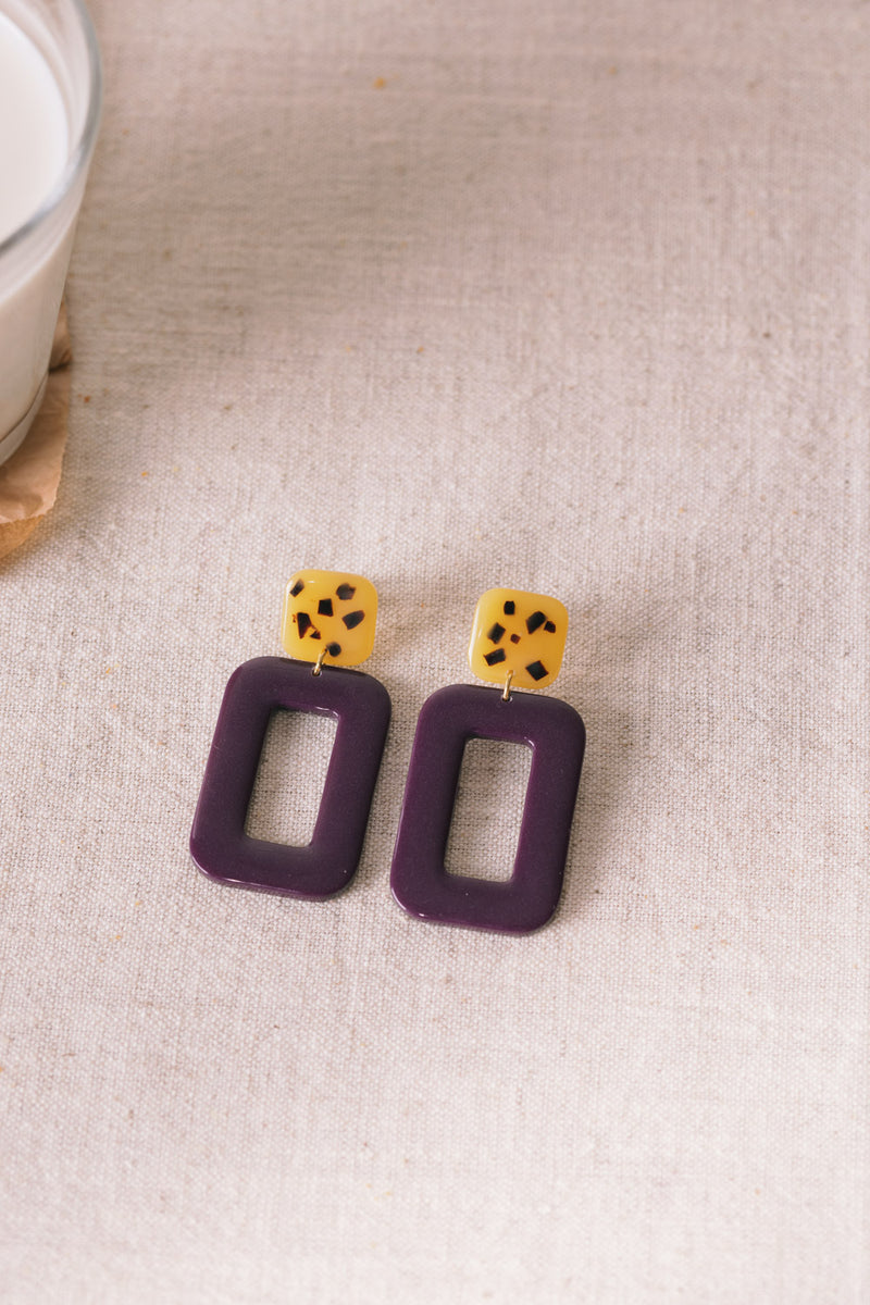 earrings precious leopard/blueberry
